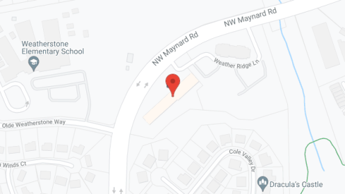 Map of the neighborhood around Weatherstone Spring