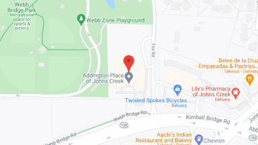 Addington Place of John's Creek in google map