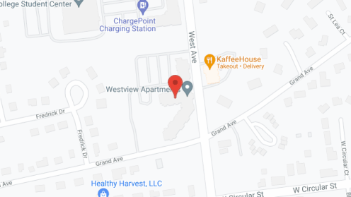 Map of the neighborhood around Westview Apartments