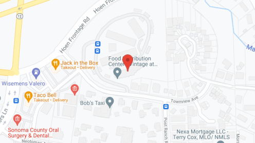 Map of the neighborhood around Vista Sonoma Senior Aparements