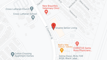 Gruene Senior Living in google map