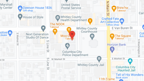 Map of the neighborhood around Clugston On The Square Sr Apts.