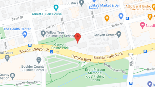 Map of the neighborhood around Canyon Pointe Housing