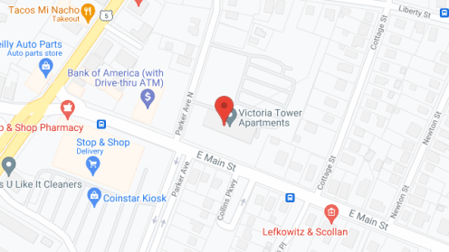 Map of the neighborhood around Victoria Towers