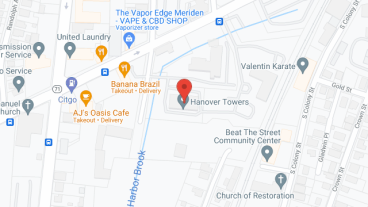 Hanover Towers in google map