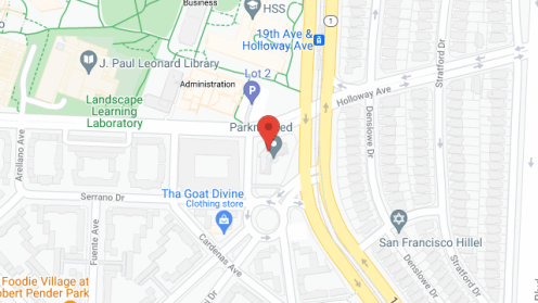 Map of the neighborhood around Parkmerced