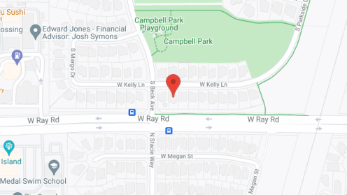 Map of the neighborhood around Angel's Foster Home