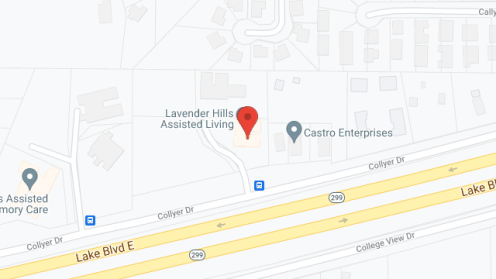 Map of the neighborhood around Lavender Hills Assisted Living LLC