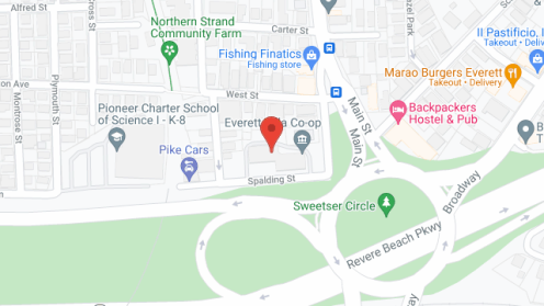 Map of the neighborhood around Everett Villa