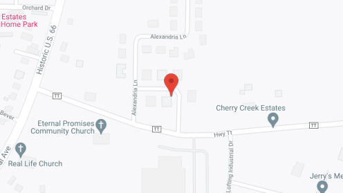 Map of the neighborhood around Cherry Creek Estates