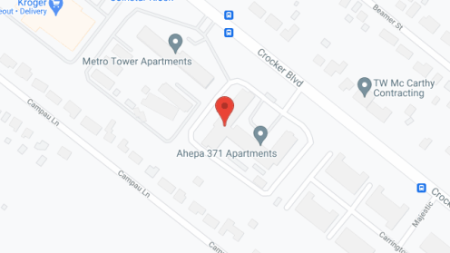 Map of the neighborhood around Ahepa 371 Apartments