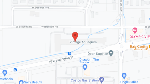 Map of the neighborhood around Vintage at Sequim
