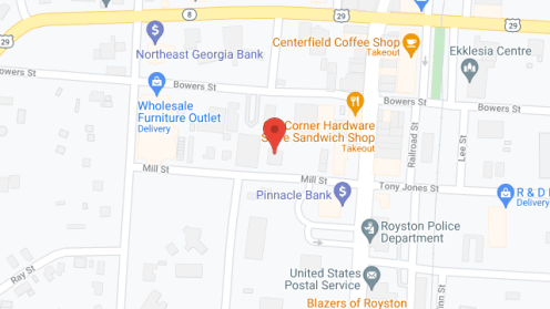 Map of the neighborhood around Faith Manor
