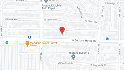 Map of the neighborhood around Bethany Home