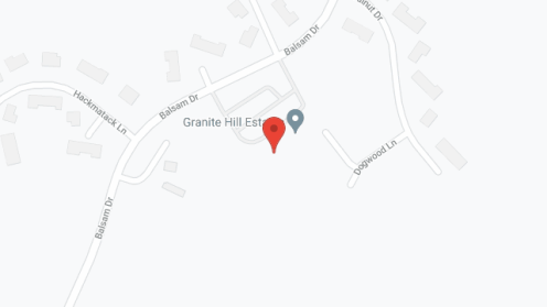 Map of the neighborhood around Granite Hill Estates