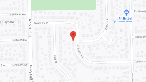 Map of the neighborhood around Alexandria Manor
