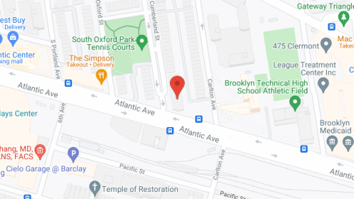 Map of the neighborhood around Cumberland Gardens