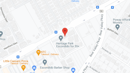 Map of the neighborhood around Heritage Park Escondido