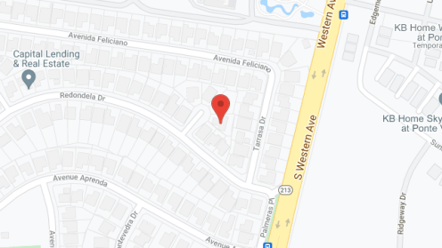 Map of the neighborhood around Palos Verdes Paradise Homes 2