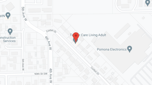 Map of the neighborhood around Tendercare Living II