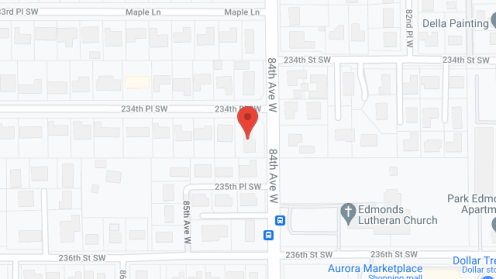 Map of the neighborhood around Happy Days AFH II