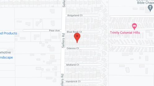 Map of the neighborhood around Always Home at Odessa
