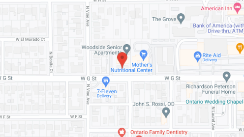 Map of the neighborhood around Woodside Senior Apartments