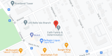 Faith Family and Determination in google map