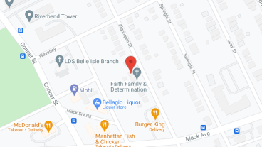 Faith Family and Determination in google map