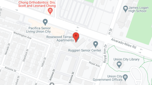 Map of the neighborhood around Rosewood Terrace
