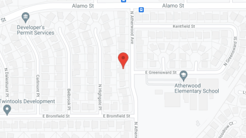 Map of the neighborhood around Autumn Manor III