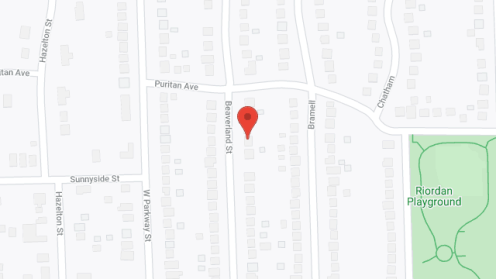 Map of the neighborhood around Beaverland Manor