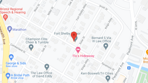 Map of the neighborhood around Fort Shelby Manor