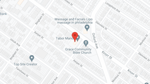 Map of the neighborhood around Tabor Manor