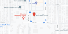 Westwood Terrace in google map