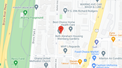 Map of the neighborhood around Weinberg Gardens