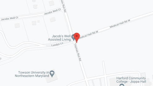 Map of the neighborhood around Jacob's Well Assisted Living