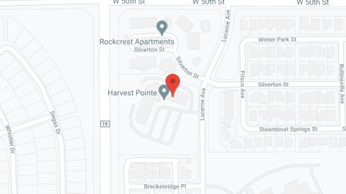 Map of the neighborhood around Harvest Pointe
