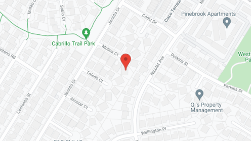 Map of the neighborhood around Villa Molina