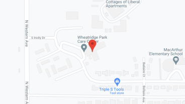 Wheatridge Park Care Center in google map