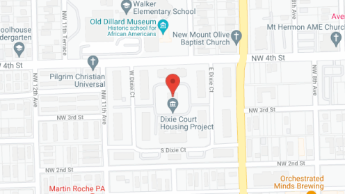 Map of the neighborhood around Dixie Court Apartments