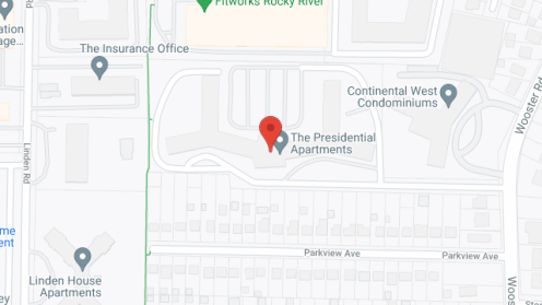 Map of the neighborhood around The Presidential