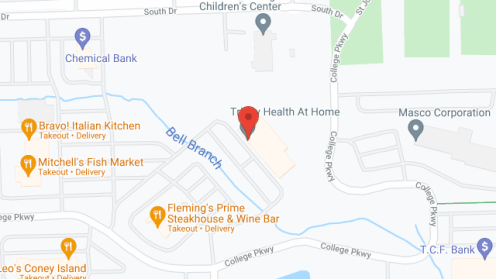 Map of the neighborhood around Trinity Senior Living Communities