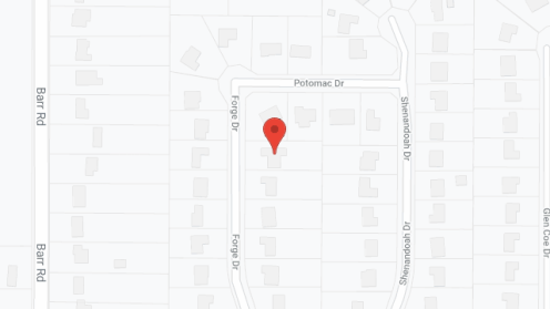 Map of the neighborhood around Heart and Home