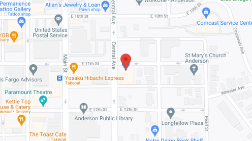 Map of the neighborhood around Beverly Terrace