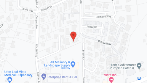 Map of the neighborhood around Vista Comfort Care