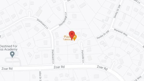 Map of the neighborhood around Bayward Manor