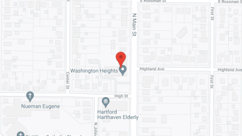 Map of the neighborhood around Washington Heights