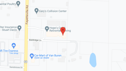 Map of the neighborhood around Hope's Creek, Inc.