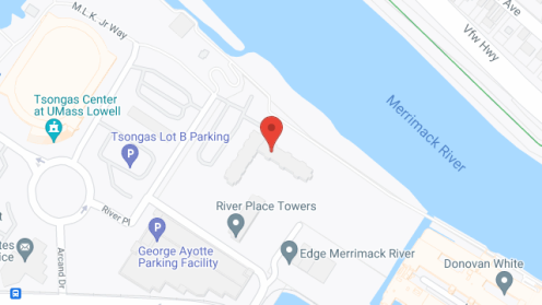 Map of the neighborhood around River Place Towers